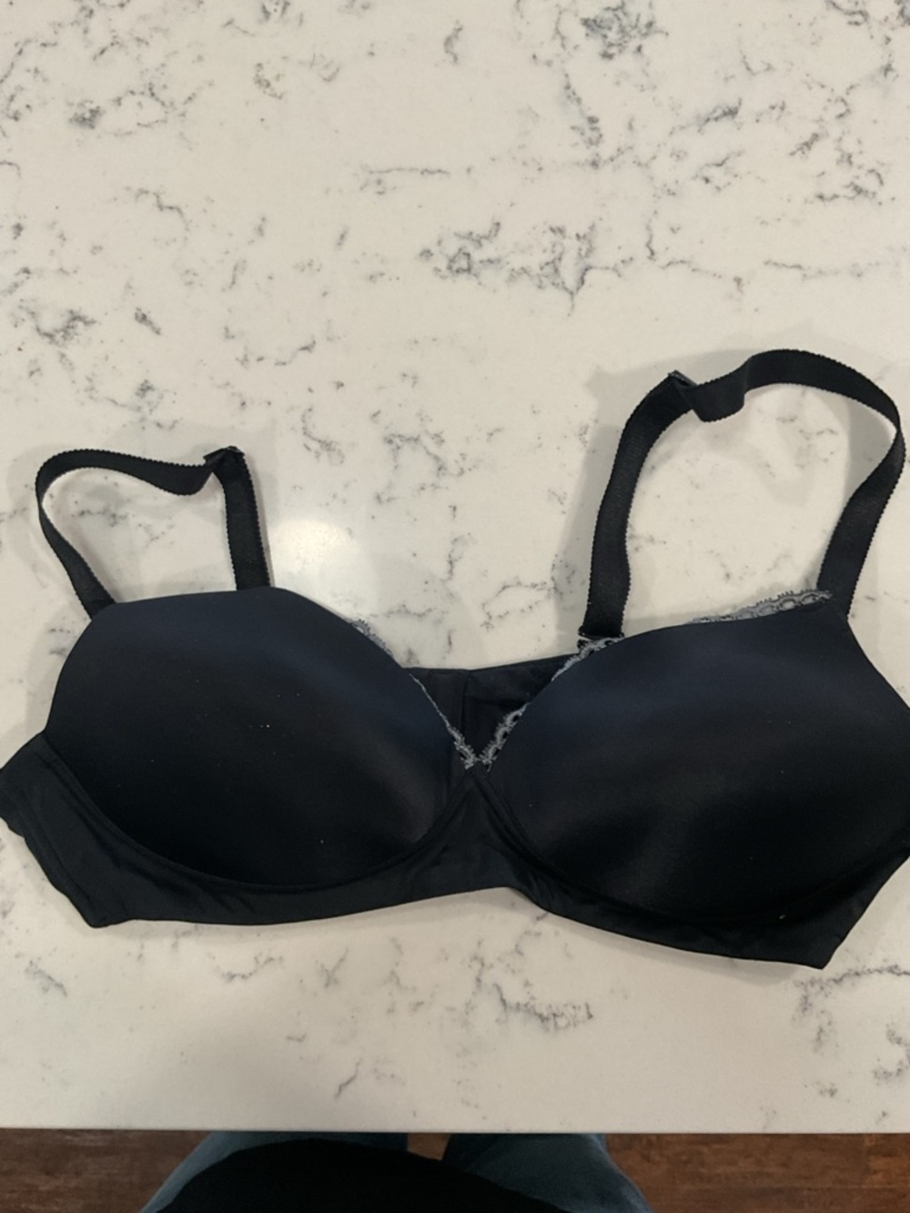 Warner’s Black Seamless No Underwire Bra 38B